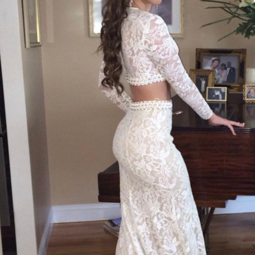 white prom dress